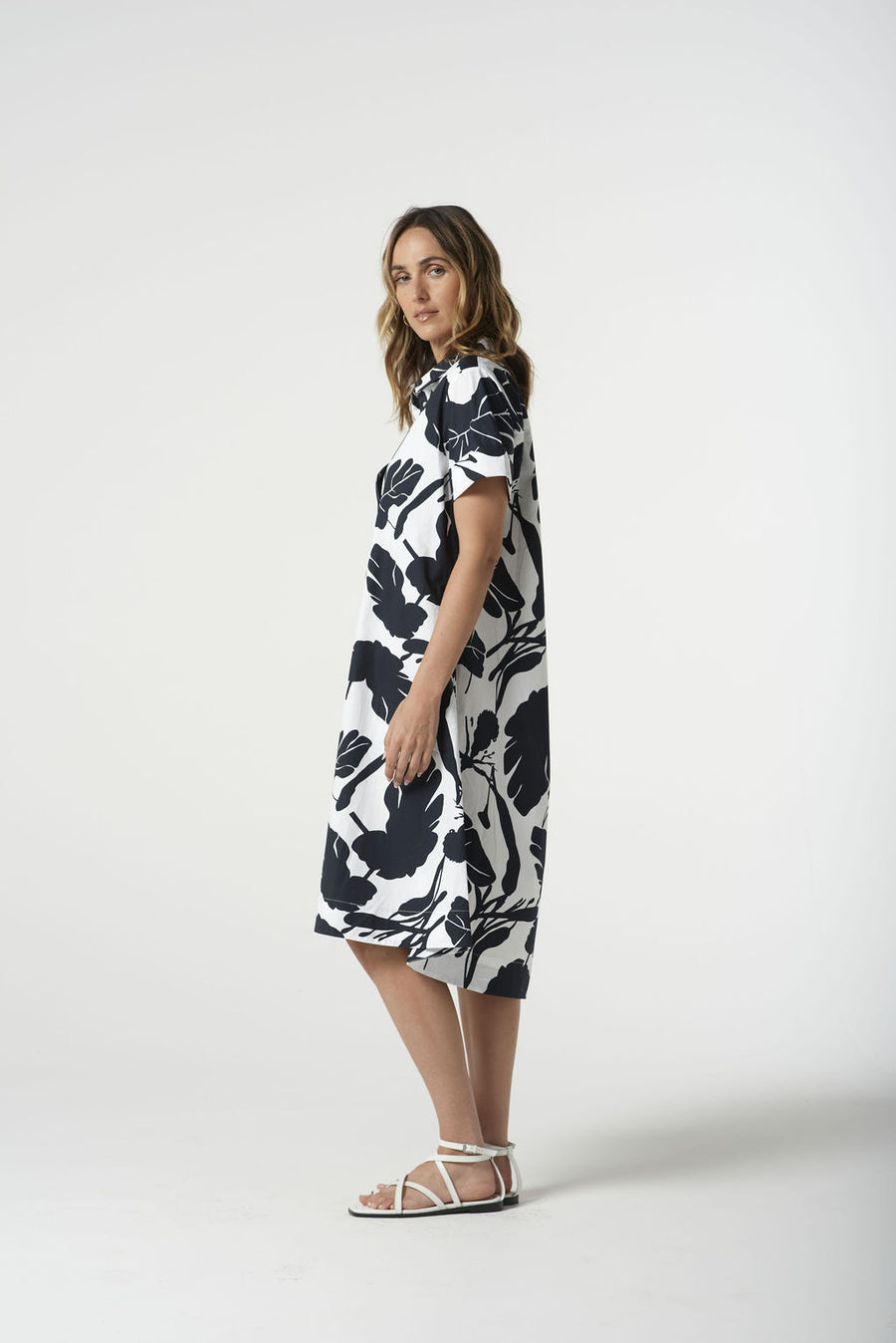 BLOCK LEAF DRESS