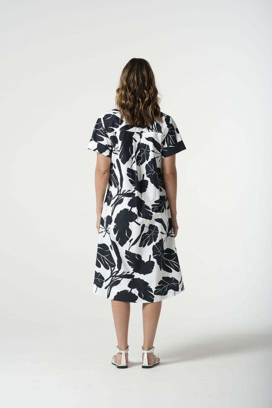 BLOCK LEAF DRESS