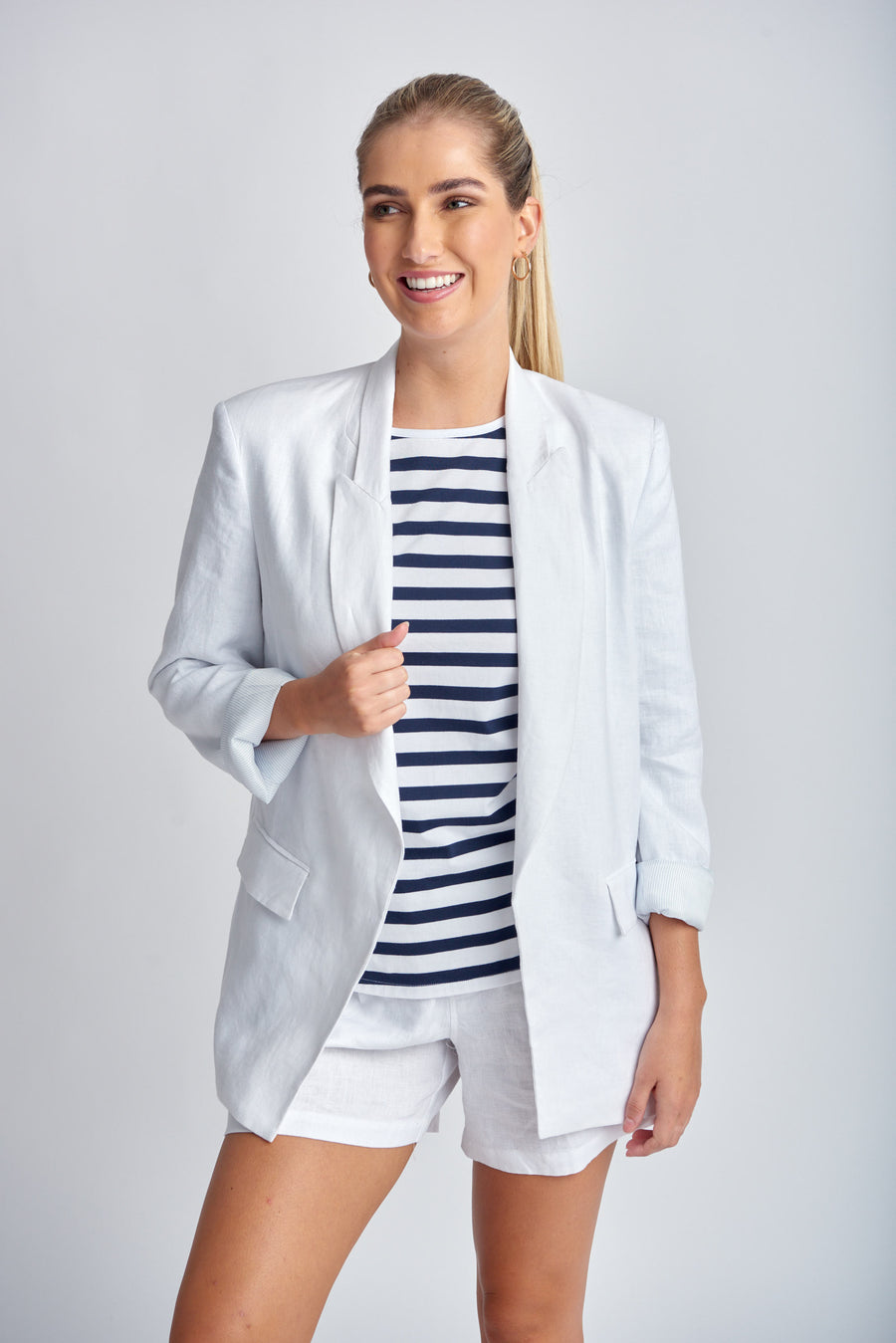 RELAXED LINEN BLAZER